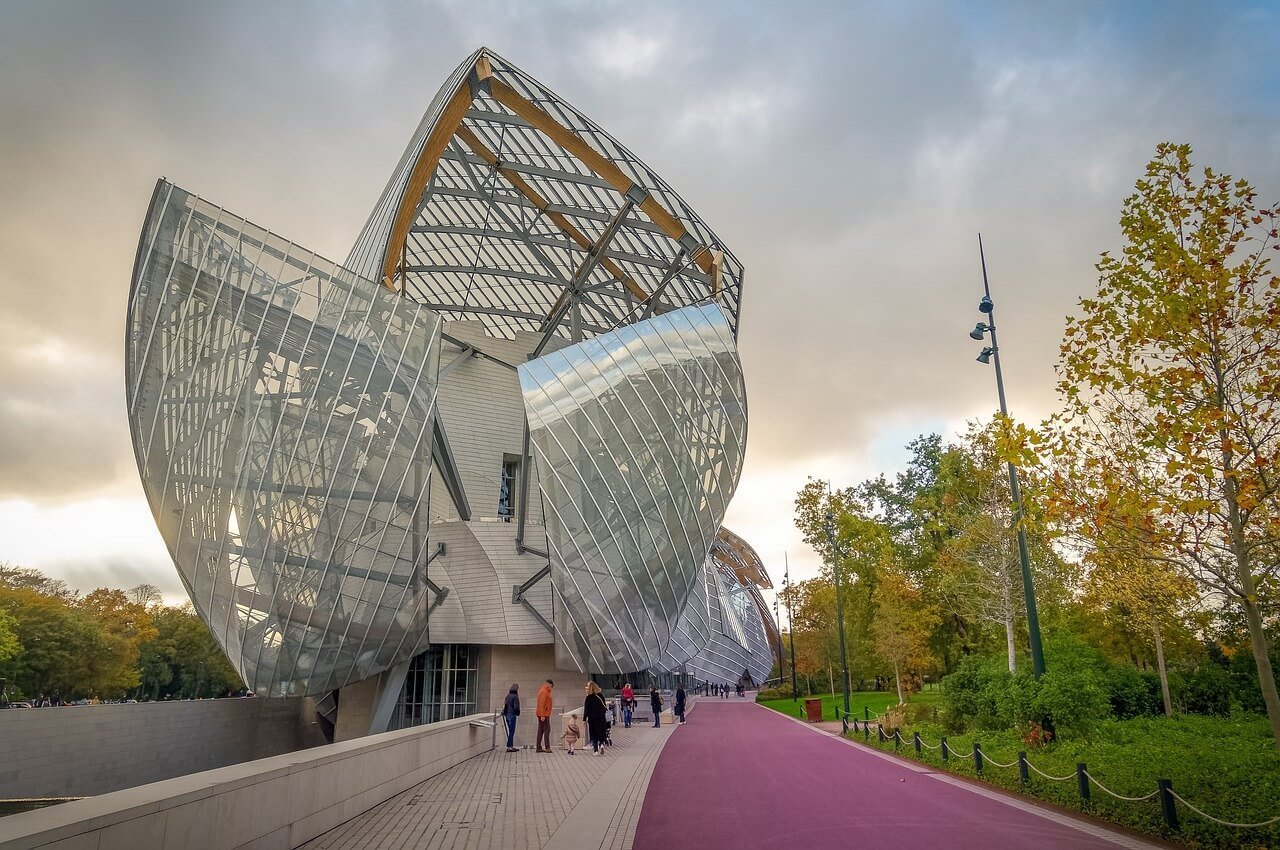 The building of the Louis Vuitton Foundation (Frank Gehry, 2006